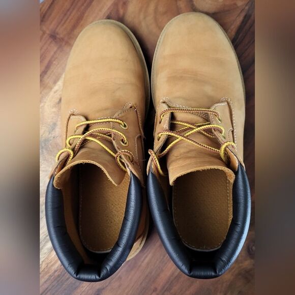 Timberland 3-Eye Chukka Boot Wheat Big Kids Junior's size 6 (EU 39) 7190R - Picture 6 of 12